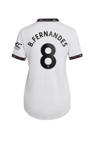 Manchester United Bruno Fernandes #8 Fotballdrakt Borte Klær Dame 2022-23 Korte ermer